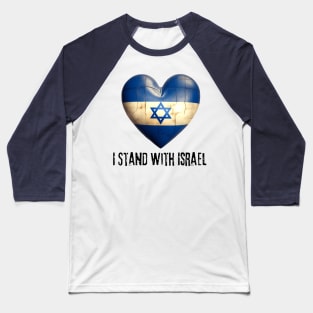 I Stand With Israel Baseball T-Shirt